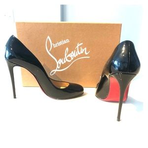 Louboutin Patent Leather Black Pumps